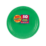 Green 7" Cake Plates (50 Pack)