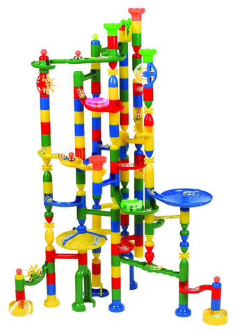 Edushape Marbulous Marble Run Contains 202 Pieces and 50 Marbles (Total 252 Pc Set) Sturdy Setup with Clear Step-by-step Illustrated Instructions