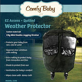 Insulated Quilted Water Resistant Material Rain-cover Designed for the City Mini Double Stroller