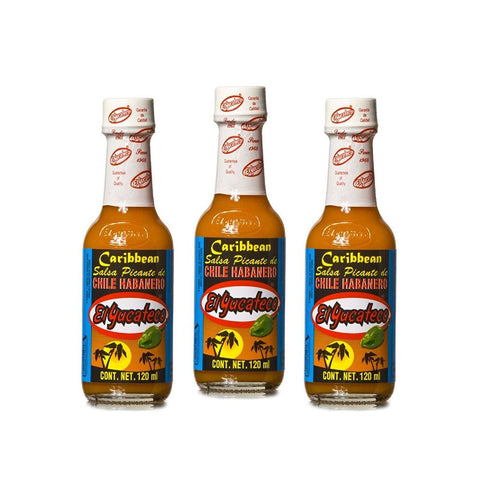 El Yucateco Caribbean Hot Sauce 4 oz. (3-Pack)