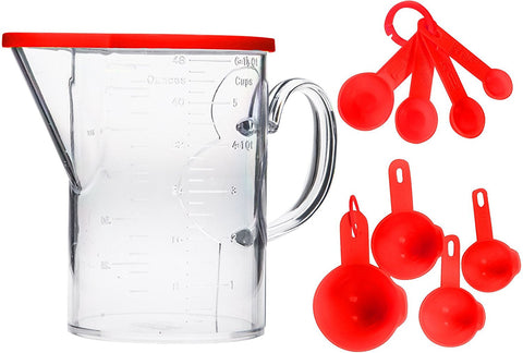 Christmas Red Measuring Cups and Spoons