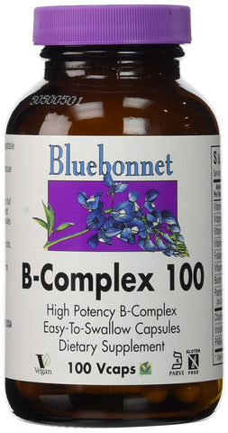 BlueBonnet B-Complex 100 By - 100 Vegetarian Capsules [Health and Beauty]