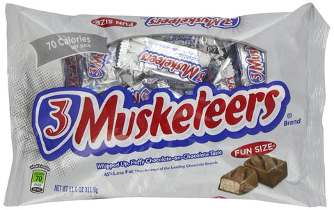 3 Musketeers Fun Size Candy Bars - 11 oz