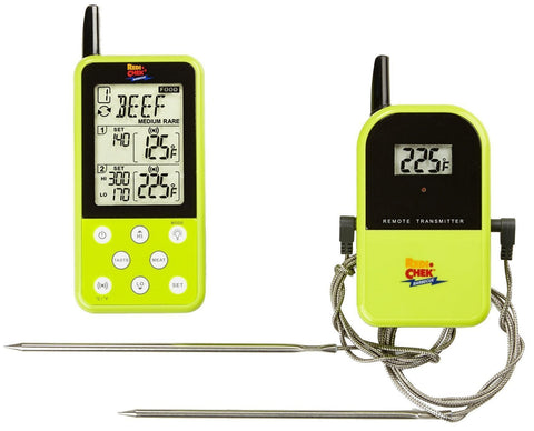 Maverick ET-733 Long Range Wireless Dual Probe BBQ Smoker Meat Thermometer with Larger Display and added Features -  Green