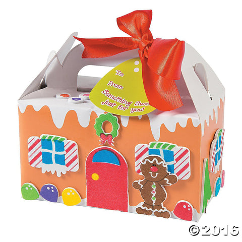 Gingerbread Treat Box Craft Kit; Makes 12