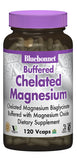 Bluebonnet Albion Chelated Buffered Magnesium 200 mg, 120 Vegetarian Capsules, 120 Count