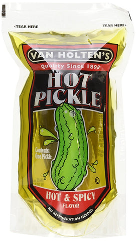 Van Holten's Pickle-In-A-Pouch-Jumbo Hot Pickles (12 in a case)