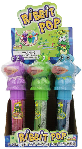 Kidsmania Ribbit Pop Lollipop Wwth Whistle, 0.38-Ounce Whistles (Pack of 12)
