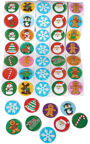 Holiday Roll Sticker Assortment (500 Stickers)