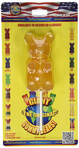 Giant Gummy Bear On A Stick Pineapple
