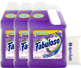 Fabulouss Makes 64 Gallons Lavender Purple Liquid Multi-Purpose Professional Household Non Toxic Fabulouss Hardwood Floor Cleaner (3) Refills +Number 1 In Service Wallet Tissue pack, 3 Pack