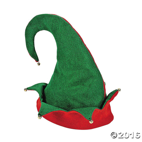 Set of 3 Felt ELF HATS with JINGLE Bells/Great for SANTA'S HELPERS/OFFICE PARTY/Photo OP/HOLIDAY & CHRISTMAS/Adult S/M (1 Pack)