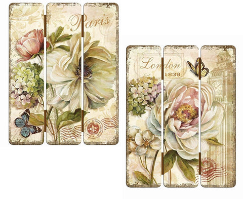 Gift Boutiqe Floral Wall Art, Set of 2, Ready to Hang