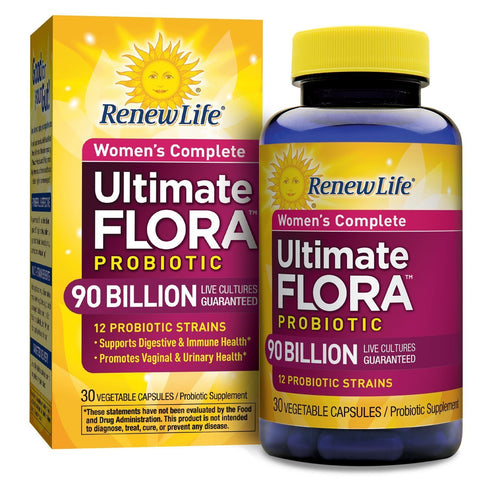 Renew Life - Ultimate Flora Probiotic Women's Care - 90 billion - 30 vegetable capsules