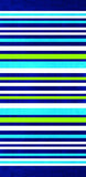 Stripes horizontal brazilian velour beach towel 34x64 inches