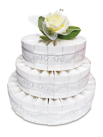 3 Tier Wedding Favor Kit Cake! Includes 66 Favor Boxes!