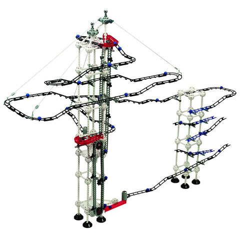 Odyssey Battery-Operated Dual-Motor Marble Run – Advanced, Fun Design Transports Marbles on Elevator! – Contains 520 Pieces +60 Marbles; for Builders Age 12+
