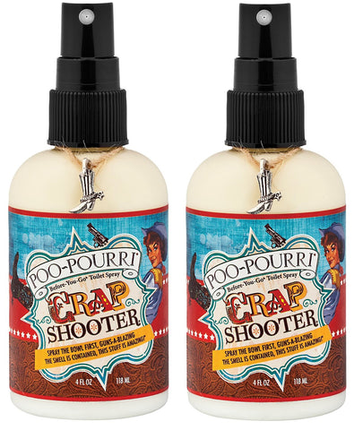 Poo-Pourri Crap Shooter Toilet Spray, 4 Ounce, Pack of 2