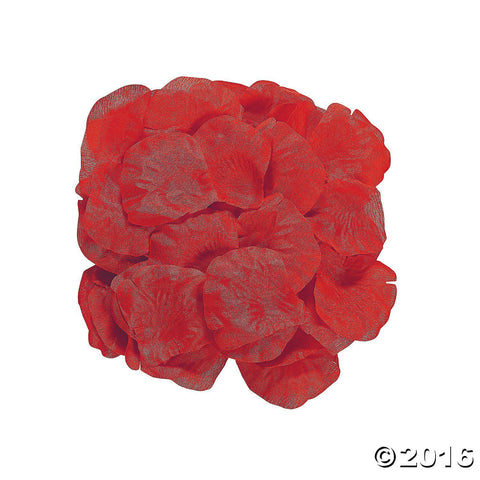 Fun Express Valentine Heart Shaped Red Rose Petals; 200 Pcs