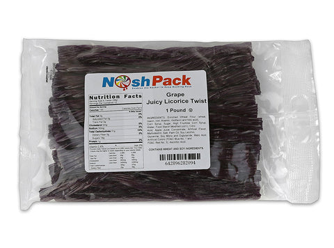 Nosh Pack 7" Grape Juicy Licorice Twists -1 LB