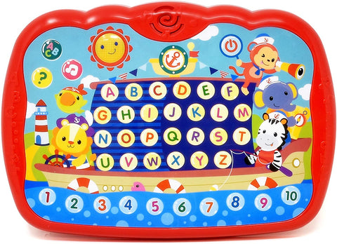 Learning Tablet for Kids, Toddler Educational ABC Toy, Learn Alphabet Sounds, Music and Numbers - Early Development Electronic Activity Game