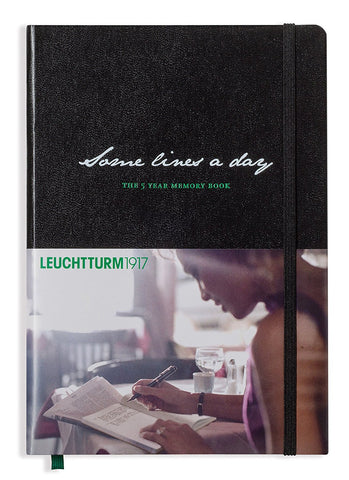 Leuchtturm1917 'Some Lines a Day' 5 Year Black Memory Book