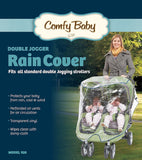 Comfy Baby! Universal Double Jogging Stroller Waterproof Rain Cover/Wind Shield