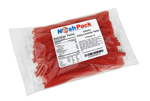Nosh Pack 7" Cherry Juicy Licorice Twists -1 LB