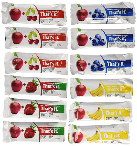That's it Super Variety Pack of 12 (3 Apple+Cherry, 3 Apple+Strawberry, 3 Apple+Banana, 3 Apple+Blueberry)