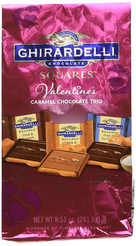Ghiradelli Valentines Caramel Chocolate Trio