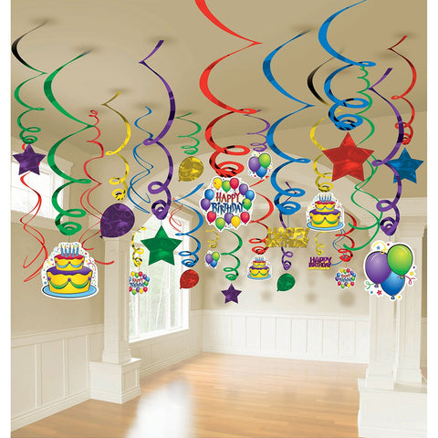 Amscan Balloon Fun Mega Value Pack Swirl Decrations 50/pkg