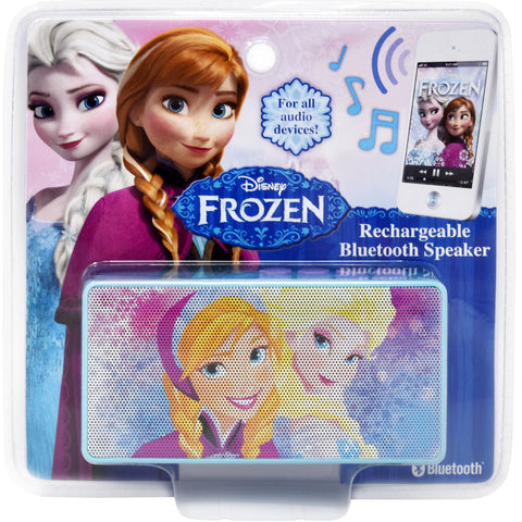 Disney Frozen Bluetooth Speaker - Rechargeable Portable Speaker with 3.5mm Headphone Port Device, Wirelessly Stream Music From Computer, Tablet, Smartphone MP3 Player Or Other Bluetooth-Enabled Device
